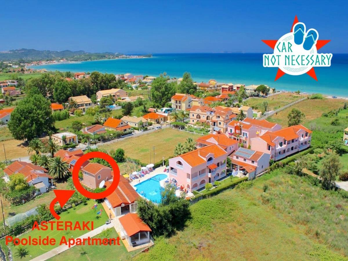 Asteraki Poolside Apartment By Dadovillas Acharavi  Dış mekan fotoğraf